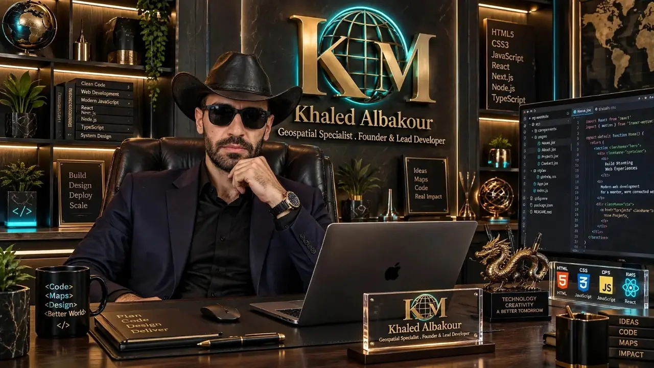 Khaled Al-Bakour, founder of KM-Company, in his studio